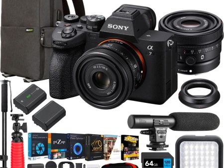 Sony a7 IV Full Frame Mirrorless Camera + FE 50mm F2.5 G Lens Kit SEL50F25G Bundle Sale