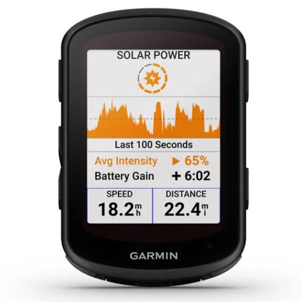 Garmin Edge 840 Solar, Compact GPS Cycling Computer, Device Only (010-02695-20) For Sale