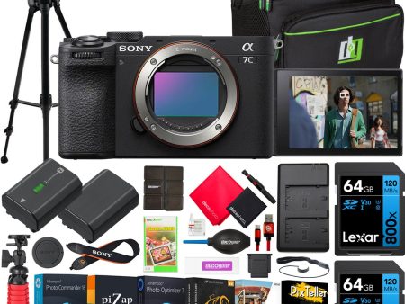 Sony a7C II Full Frame Mirrorless Camera Body Black + Bag & Accessories Kit Bundle Cheap