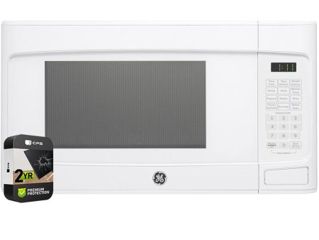 GE 1.1 Cu. Ft. Capacity Countertop Microwave Oven White with 2 Year Warranty Discount