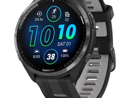 Garmin Forerunner 965 Running Smartwatch, Black and Powder Gray Online