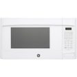 GE 1.1 Cu. Ft. Countertop Microwave Oven White with 2 Year Warranty & Oven Mitt Discount