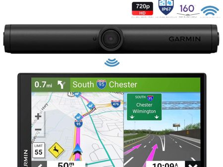 Garmin 010-01866-00 BC 40 Wireless Backup Camera w  DriveSmart 76 GPS Navigator Bundle Hot on Sale