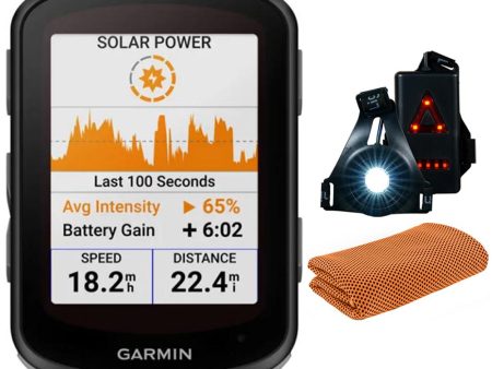 Garmin Edge 540 Solar, Compact GPS Cycling Computer (Device Only) w  Accessories Bundle Discount