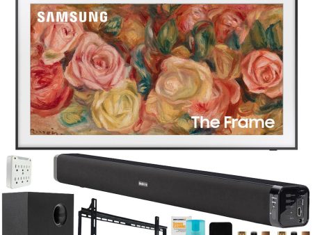 Samsung 75  The Frame QLED 4K Smart TV (2024) with Deco Gear Home Theater Bundle Sale