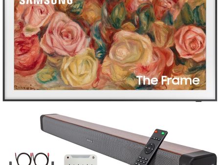 Samsung QN65LS03DA 65  The Frame QLED 4K TV (2024) + Premium Soundbar + Mount Kit Discount