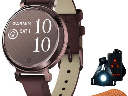 Garmin Lily 2 Classic Dark Bronze w  Mulberry Leather Band Smartwatch + Accessories Kit on Sale