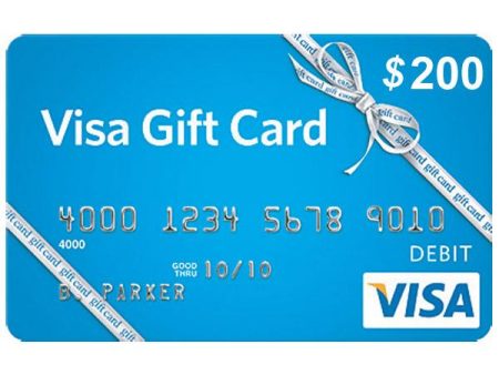 Visa $200 Gift Card (Allow 2 -4 weeks for delivery) Sale