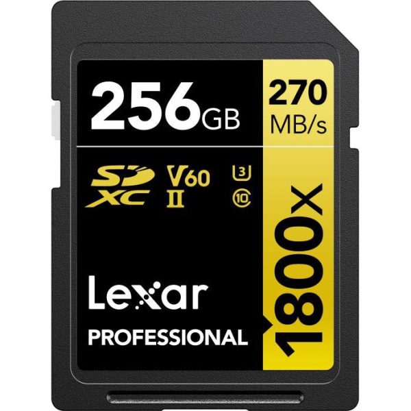 Lexar Professional 1800x SDXC UHS-II Card GOLD Series 256GB - (4-Pack) For Cheap