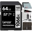 Lexar LSD1066064G 64GB SDXC 1066X Memory Card Bundle with Accessory Kit Discount