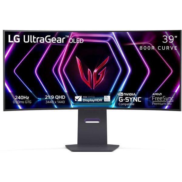 LG 39 inch UltraGear OLED 240Hz 0.03ms G-Sync Compatible 800R Curved Gaming Monitor Cheap