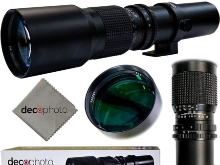 Deco Photo Universal 500mm Preset Telephoto Lens for T-Mount Sale