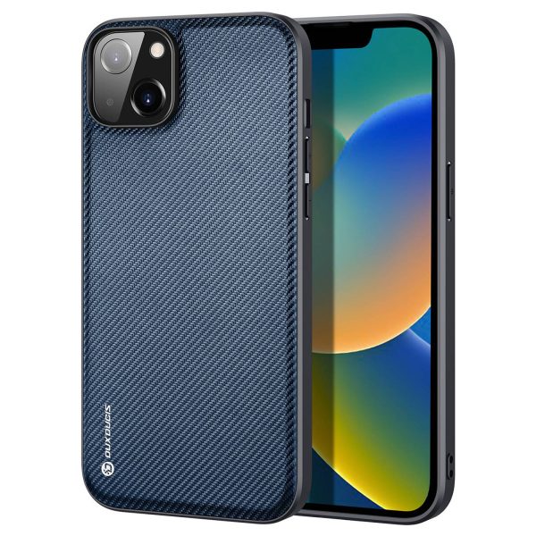 DUX DUCIS FINO Series Phone Case for iPhone 14 Plus 6.7 inch Ultra Slim Non-slip Woven Texture Back Cover Anti-fingerprint Phone Protective Shell Hot on Sale