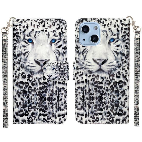 Drop-proof Pattern Printing Leather Phone Stand Case Cover for iPhone 13 mini 5.4 inch Online Hot Sale