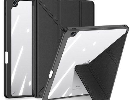 DUX DUCIS Magi Protective Case for iPad 10.2 (2019)   (2020)   (2021) V-fold Stand Anti-scratch Leather+PC+TPU Tablet Cover Support Auto Wake   Sleep Online Hot Sale