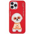 NIMMY Glasses Pet Series for iPhone 13 Pro 6.1 inch Anti-drop Phone Shell Embroidery PU Leather + PC + TPU Back Case Discount