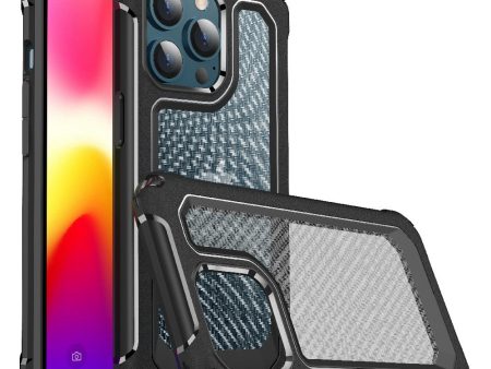 Carbon Fiber Texture Heavy Duty Rugged Hybrid Hard PC Soft TPU Bumper Shockproof Protective Phone Case for iPhone 13 Pro 6.1 inch Online