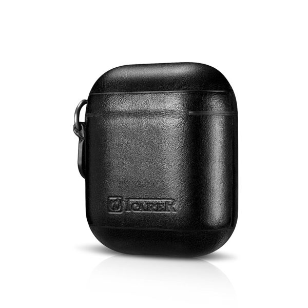 ICARER Cowhide Leather AirPods Case with Strap for Apple AirPods with Wireless Charging Case (2019)   AirPods with Charging Case (2019) (2016) on Sale