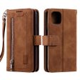 9 Card Slots Design Leather Wallet Stand Phone Case Shell with Wrist Strap for iPhone 13 mini 5.4 inch Online