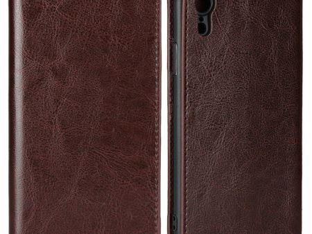 Crazy Horse Texture Genuine Leather Cover for iPhone XR 6.1 inch, Shockproof TPU Wallet Viewing Stand Flip Phone Case Online