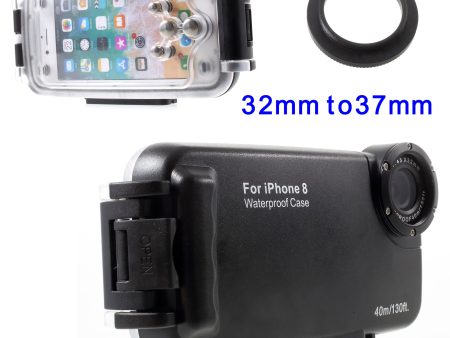 MEIKON IPX8 40m 130ft Underwater Waterproof Diving Case for iPhone SE (2020) SE (2022) 8 7 4.7 inch Online Sale