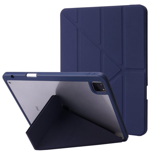 Auto Wake Sleep PU Leather + Acrylic Deformable Stand Tablet Case Cover for iPad Pro 11-inch (2021) (2020) on Sale