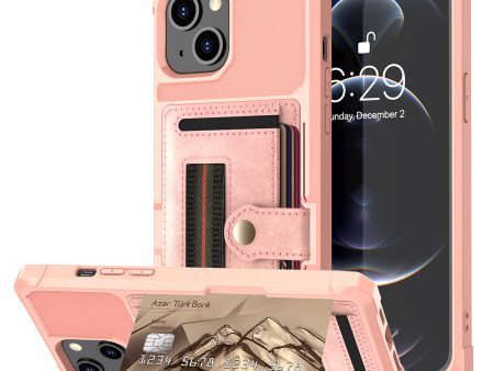 ZM06 Anti-fall Well-protected PU Leather + TPU Card Slot Design Case with Elastic Finger Strap for iPhone 13 mini 5.4 inch For Discount