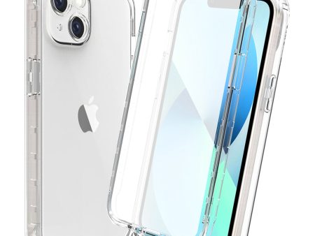 For iPhone 14 Plus 6.7 inch 3-in-1 Hybrid PC + TPU Full Body Protection Cover Gradient Scratch-resistant Phone Shell Case with PET Screen Protector Cheap