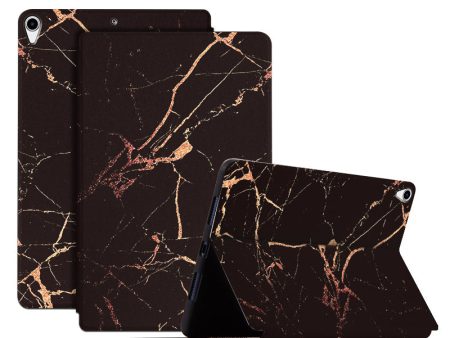 For iPad Air 10.5 inch (2019) iPad Pro 10.5-inch (2017) Anti-fall Anti-fingerprints Pattern Printing Tablet Case PU Leather + TPU Stand Cover Fashion