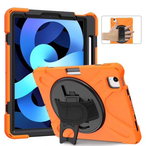 [Built-in Hand Holder Strap] 360Â° Swivel PC + Silicone Combo Kickstand Tablet Shell for iPad Air (2020) Air (2022) Pro 11-inch (2021)(2020)(2018) Discount