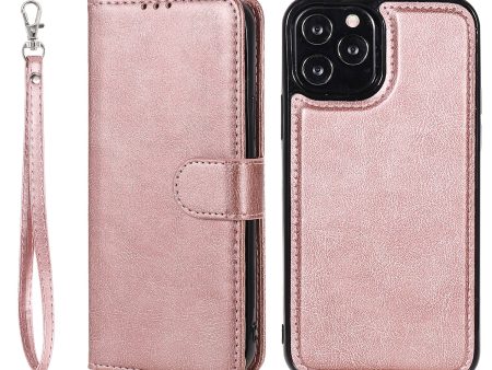 Anti-fall Magnetic KT Leather Series-3 Detachable 2-in-1 Wallet Design Leather Case for iPhone 12 6.1 inch 12 Pro 6.1 inch Hot on Sale