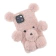 3D Fluffy Bear Doll Soft TPU Cover Cell Phone Case Shell for iPhone 13 mini 5.4 inch Cheap