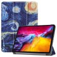 Pattern Printing Tri-fold Stand Case for iPad Pro 11-inch (2021), Folio PU Leather Auto Wake Sleep Cover with Pen Slot on Sale