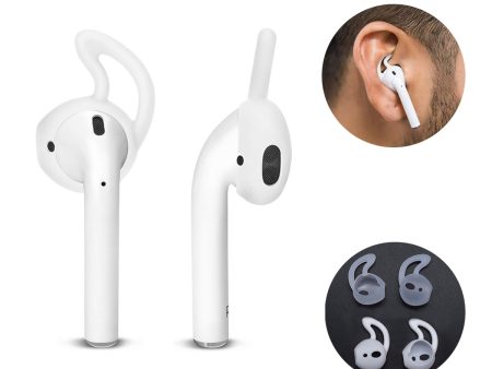 2 Pair Pack HAT PRINCE Anti-lost Soft Silicone Earbuds Sports Ear-hook for Apple AirPods Hot on Sale