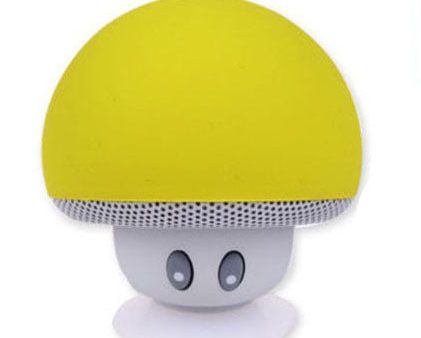 Mushroom Portable Bluetooth Wireless Stereo Speaker Mini Subwoofer with Suction Cup and Mic For Sale