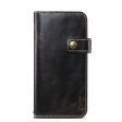 DENIOR Magnetic Clasp Cowhide Leather Phone Wallet Cover Stand Case for iPhone 13 mini 5.4 inch Online