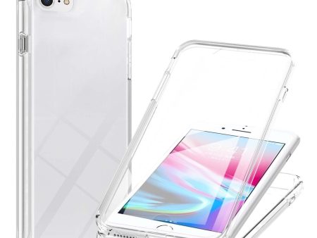 Transparent LA1 Series Gradient Color TPU Cover + PC Frame + PET Screen Protector Phone Case Shell for iPhone 6s SE (2022) SE (2020) 8 7 Online Sale