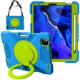 360 Degree Swivel Kickstand Design PC + Silicone Hybrid Tablet Case with Shoulder Strap for iPad Air (2020) Air (2022)   Pro 11-inch (2021) (2020) (2018) Discount