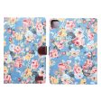 Flower Cloth Skin Wallet PU Leather Tablet Cover for iPad Air (2020) Air (2022) Fashion