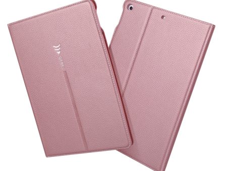 GEBEI Litchi Texture Smart Leather Card Slots Tablet Cover with Stand for iPad 9.7 inch (2018) 9.7 inch (2017)- Rose Gold Online now