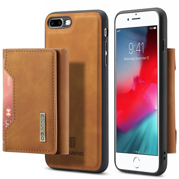 DG.MING M2 Series Detachable Wallet Leather Case Kickstand Magnetic Cover Compatible with Wireless Charging for iPhone 7 Plus 5.5 inch   8 Plus 5.5 inch For Sale