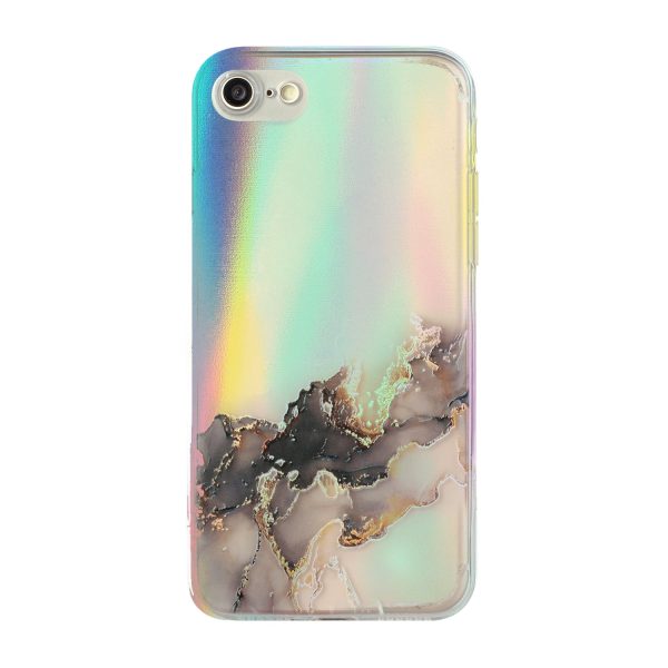 Bling Light Marble Pattern Colorful Laser Flexible TPU Phone Cover Case for iPhone 7 4.7 inch 8 4.7 inch SE (2020) SE (2022) Online Hot Sale