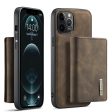 DG.MING M1 Series Magnet Absorption Wallet Leather Coated TPU + PC Hybrid Cover Shell with Kickstand for iPhone 13 mini 5.4 inch Supply