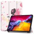 Pattern Printing Tri-fold Stand Case for iPad Pro 11-inch (2021), Folio PU Leather Auto Wake Sleep Cover with Pen Slot on Sale