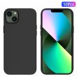 For iPhone 14 Plus 6.7 inch 10Pcs   Pack Dual-sided Matte Finish Soft TPU Phone Protective Case Drop-proof Cover Sale