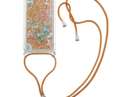 Long Lanyard Glitter Liquid Quicksand TPU Case Cover for iPod Touch (2019) iPod Touch 6 5 Hot on Sale