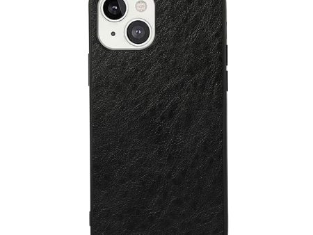 Well-protected Crazy Horse Leather Coated PC + TPU Phone Shell for iPhone 13 mini 5.4 inch For Sale