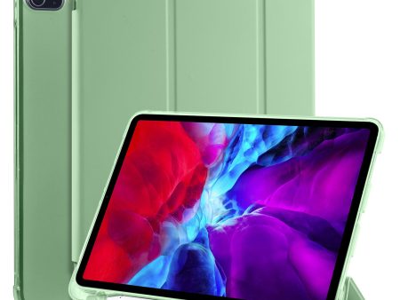 Slim PU Leather Trifold Stand Cover Back Shell with Pen Slot Auto Wake Sleep for iPad Pro 12.9-inch (2020) Cheap