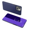 View Window Electroplating Mirror Surface Leather Stand Cover Cellphone Case for iPhone 13 mini 5.4 inch Hot on Sale