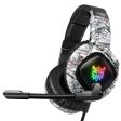 ONIKUMA K19 Camouflage Wired Gaming Heaset PS4 PC Gamer Stereo Headphones with Mic and LED Light For Sale